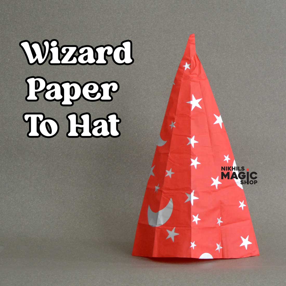 Wizard Paper To Hat (Red)