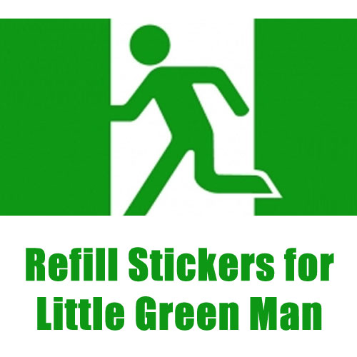 Refill Stickers for Little Green Man