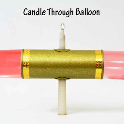 Candle Through Balloon