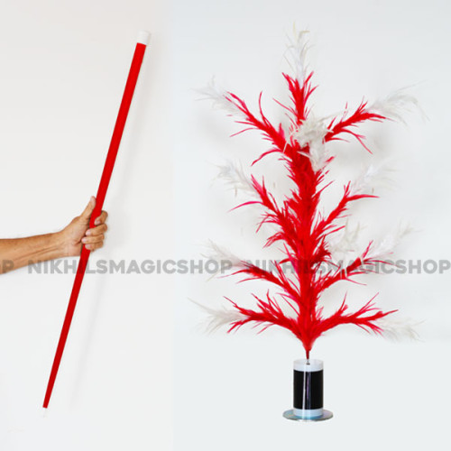 Vanishing Cane To Flower Magnetic (Red & white)