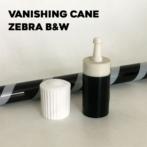 Vanishing Cane Plastic (Zebra Black & White)