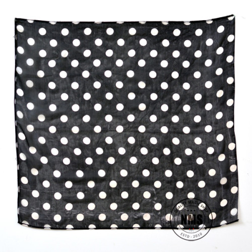 Polka Dot Silks (White on black)