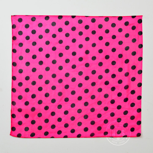 Polka Dot Silks (Black on Pink)