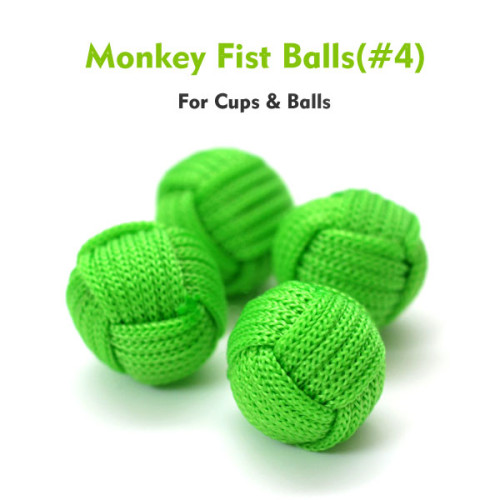 Monkey Fist Cups and Balls (4 Balls) - Green