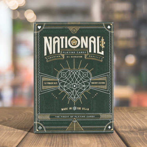 Green National Playing Cards