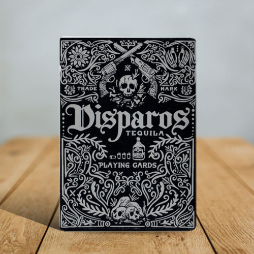 Disparos Black Playing Cards