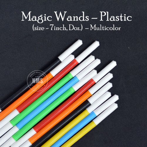 Magic Wands Plastic – Multicolor (7″ Doz.)