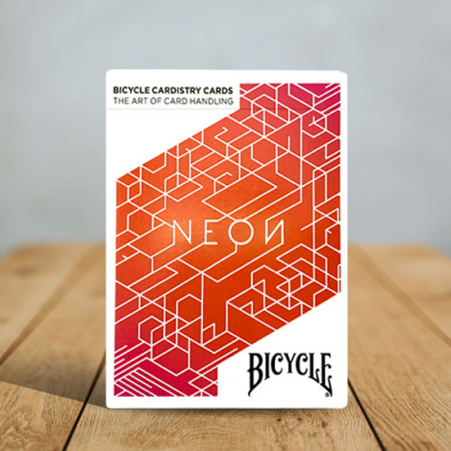 Bicycle Neon Cardistry Orange Bump