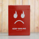 Keep Smiling Red V2 Playing Cards