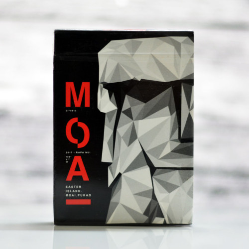 Moai Red Edition Playing Cards