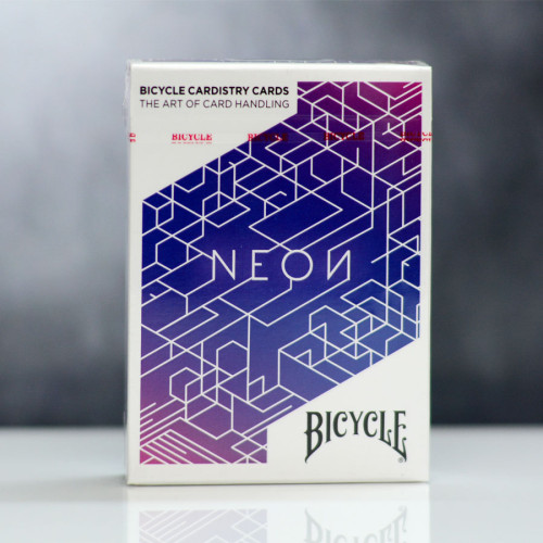 Bicycle Neon Cardistry Blue Aurora