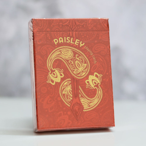 Paisley Royals (Red) Playing Cards 