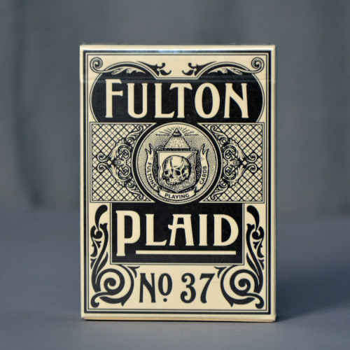 Fulton Plaid (Whisky White) Playing Cards