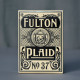 Fulton Plaid (Whisky White) Playing Cards