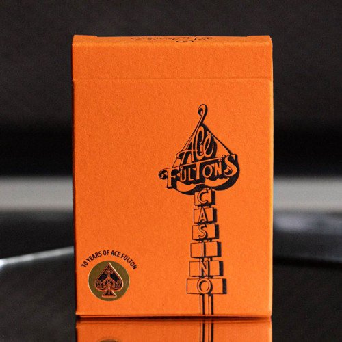 Ace Fulton's 10 Year Anniversary Sunset Orange Playing Cards