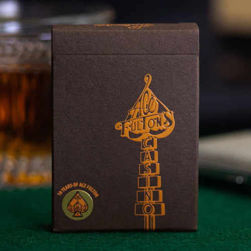 Ace Fulton's 10 Year Anniversary Tobacco Brown Playing Cards