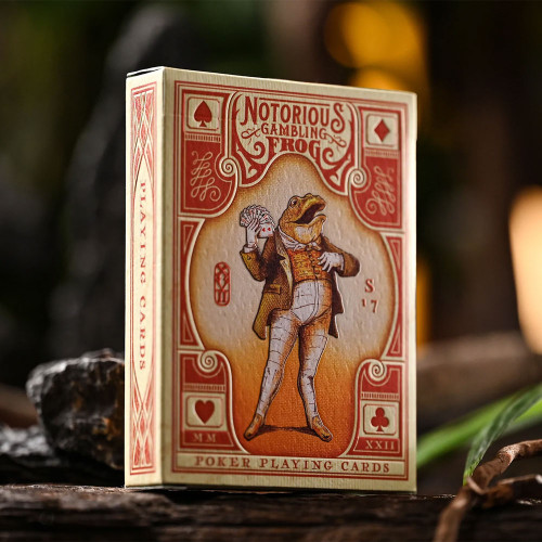 Notorious Gambling Frog (Orange) Playing Cards by Stockholm17