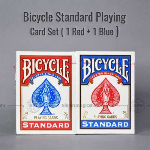 Bicycle Standard Playing card Set ( 1 Red + 1 Blue ) 