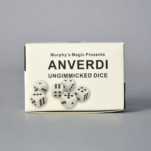 NON GIMMICKED DICE 6 PACK/WHITE by Tony Anverdi