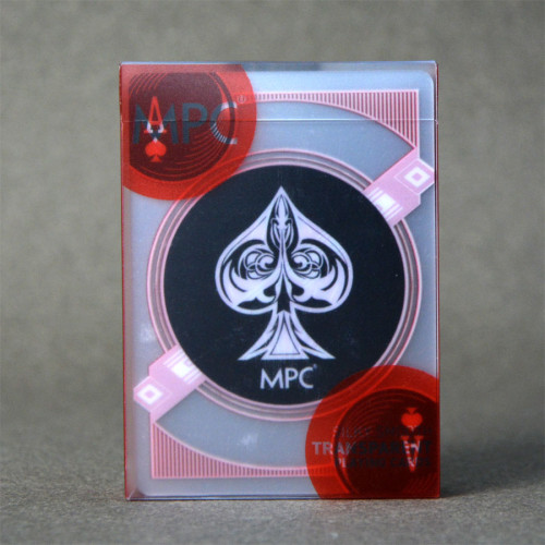 Red Transparent Playing Cards by MPC