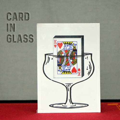 Card In Peg Glass