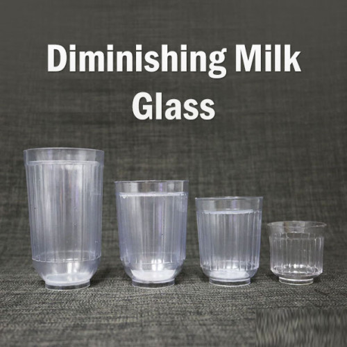 Diminishing Milk Glass