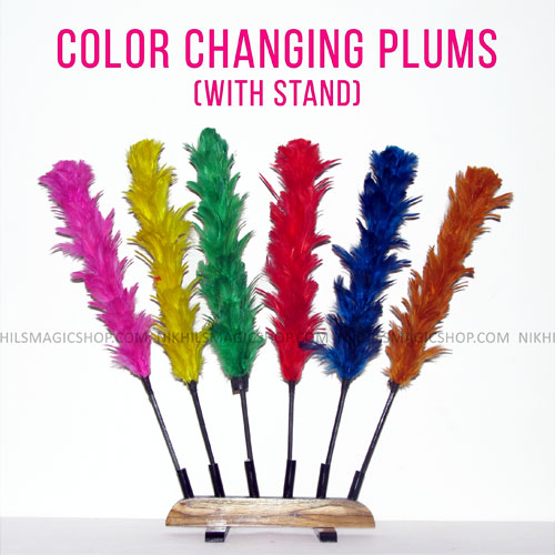 Color Changing Plumes with Stand