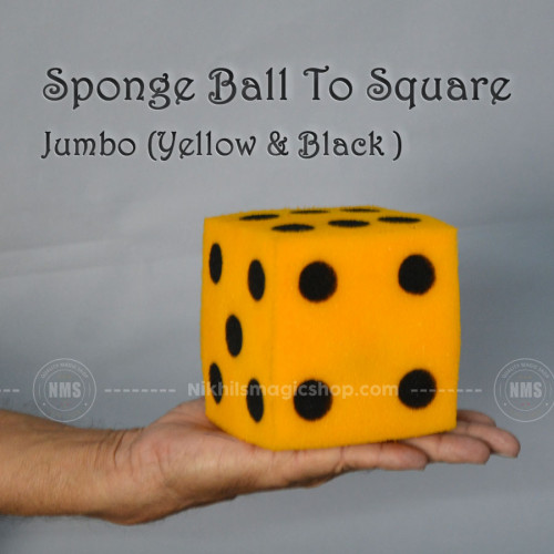 Sponge ball to Die Jumbo ( Yellow & black )